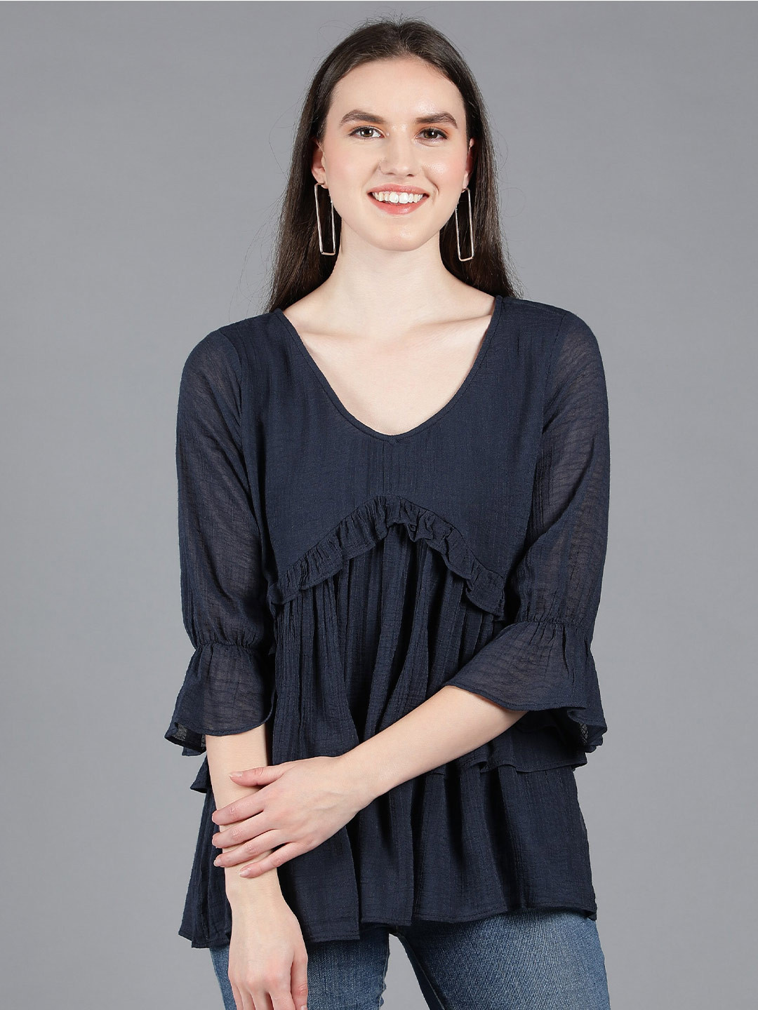 Amagyaa Ruffles Pure Cotton Top