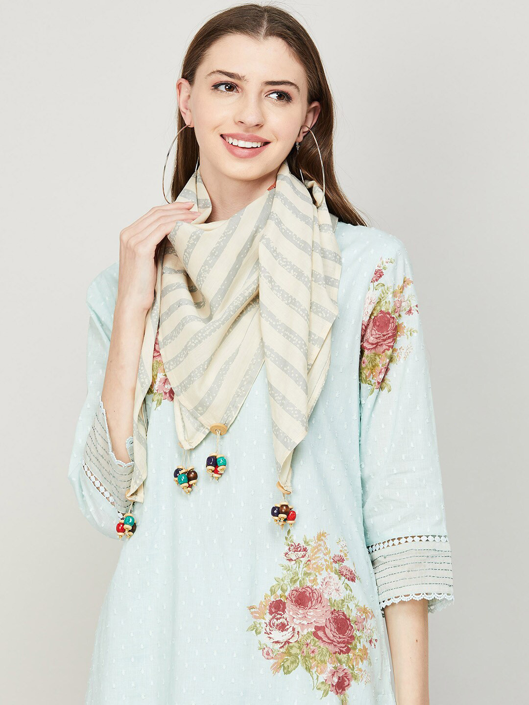 Melange by Lifestyle Women Striped Cotton Stole
