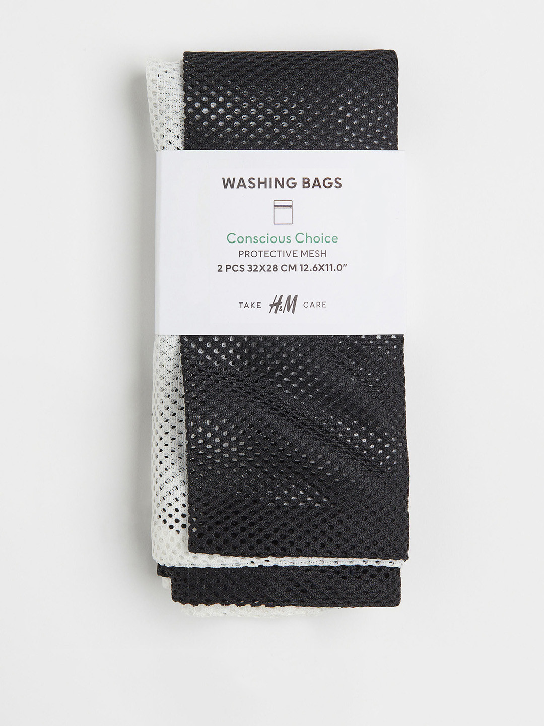 H&M Black & White 2-Pack Mesh Laundry Bags