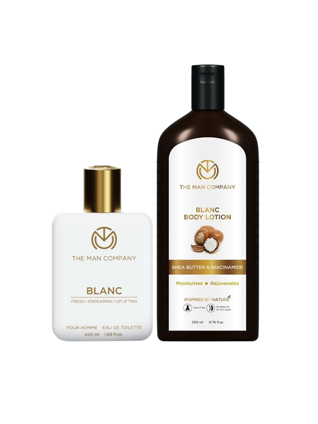 The Man Company Set of Blanc Pour Homme Eau De Toilette - 50ml & Blanc Body Lotion - 200ml