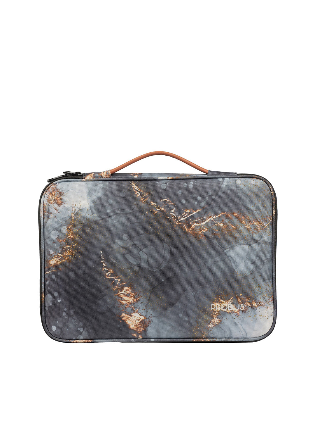 PROBUS Unisex Grey & White Printed Laptop Sleeve