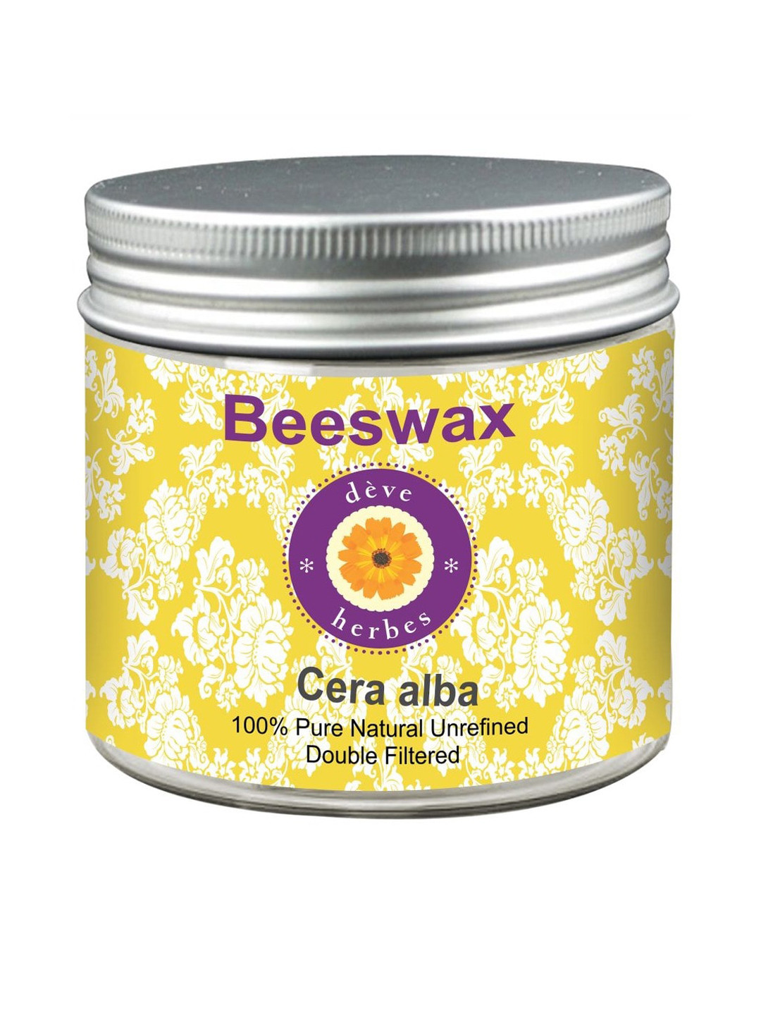 Deve Herbes Cera Alba Pure & Natural Unrefined Double Filtered Beeswax - 200g