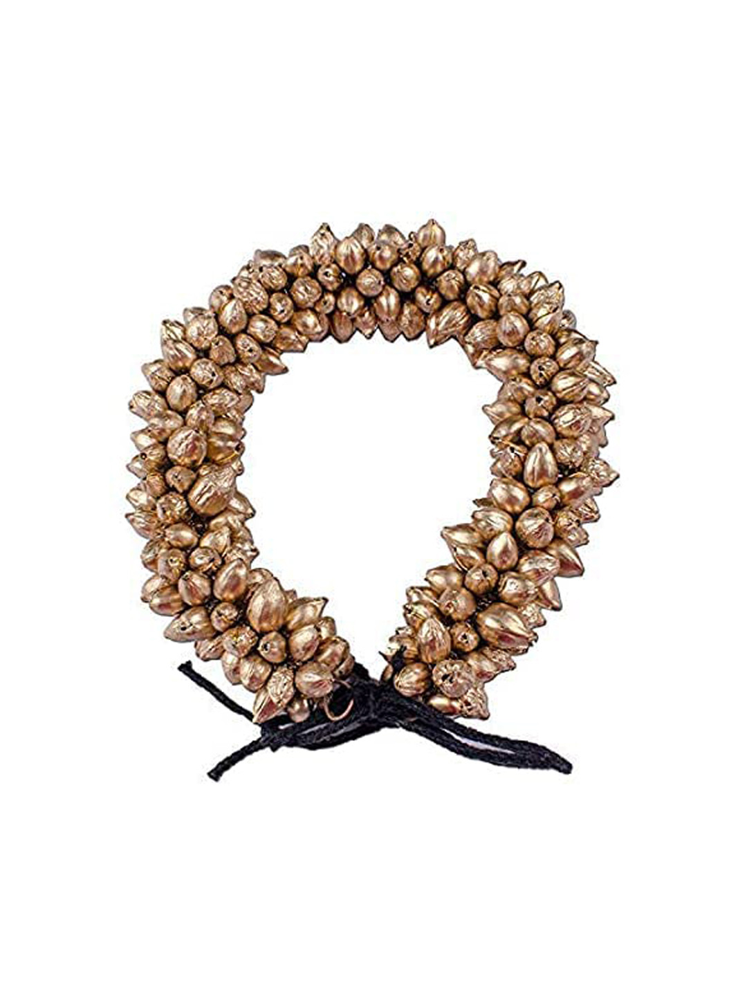 CHANDERKASH Women Gold-Toned Artificial Beads Hair Gajra