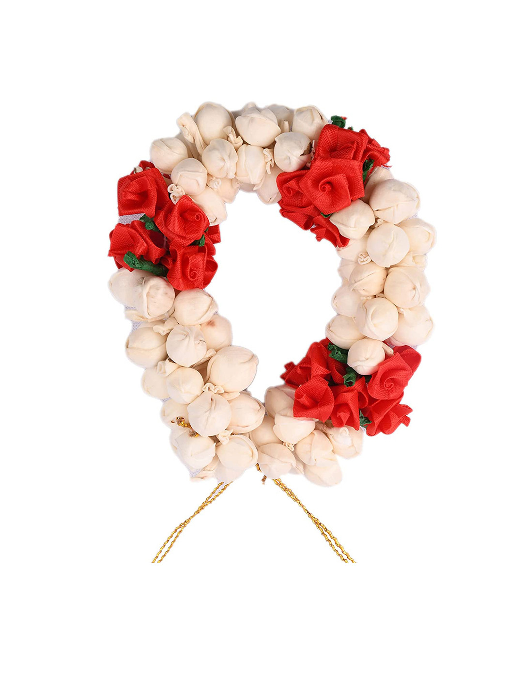 CHANDERKASH Mogra & Rose Flower Gajra Floral Bun