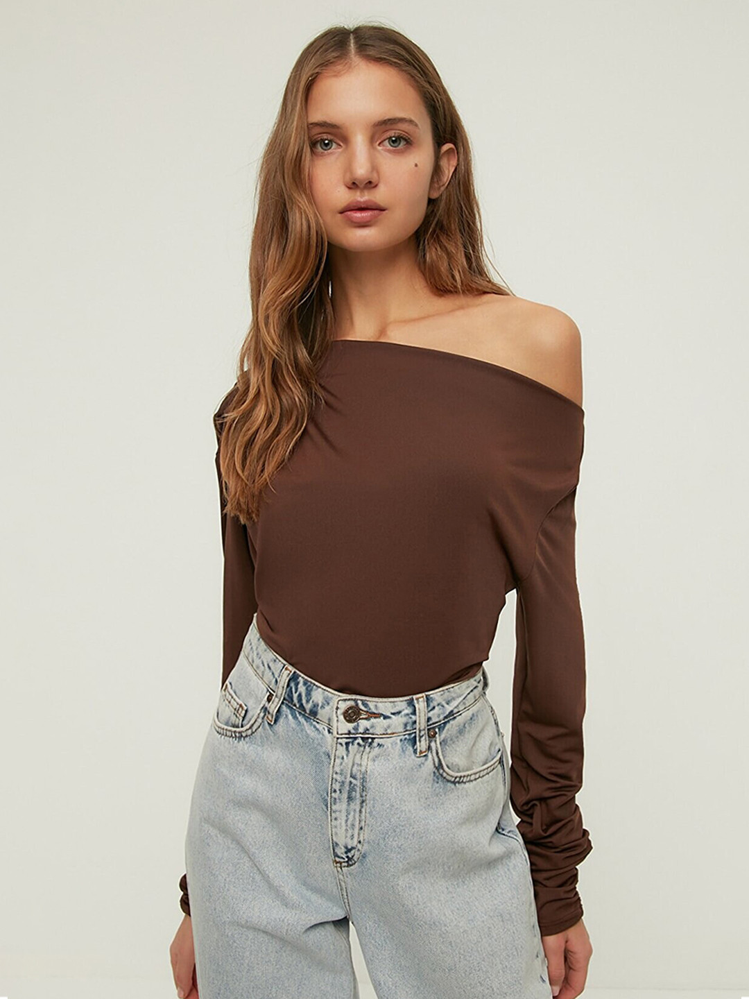 Trendyol One Shoulder Ruched Top