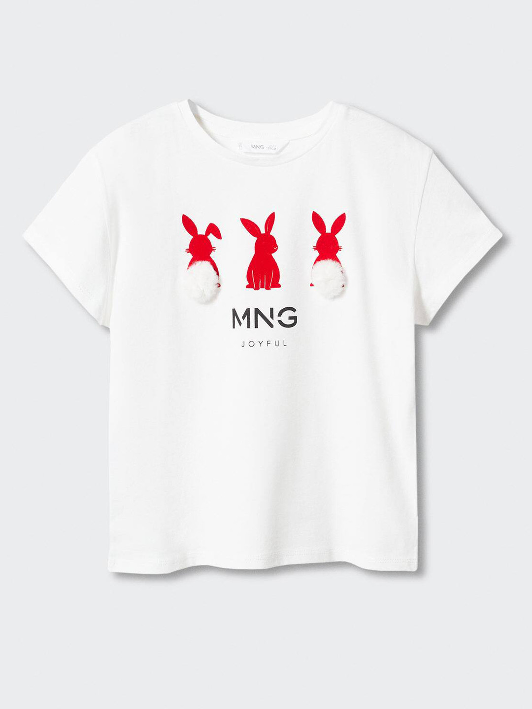 Mango Kids Girls Pure Cotton Sustainable Graphic Print T-shirt