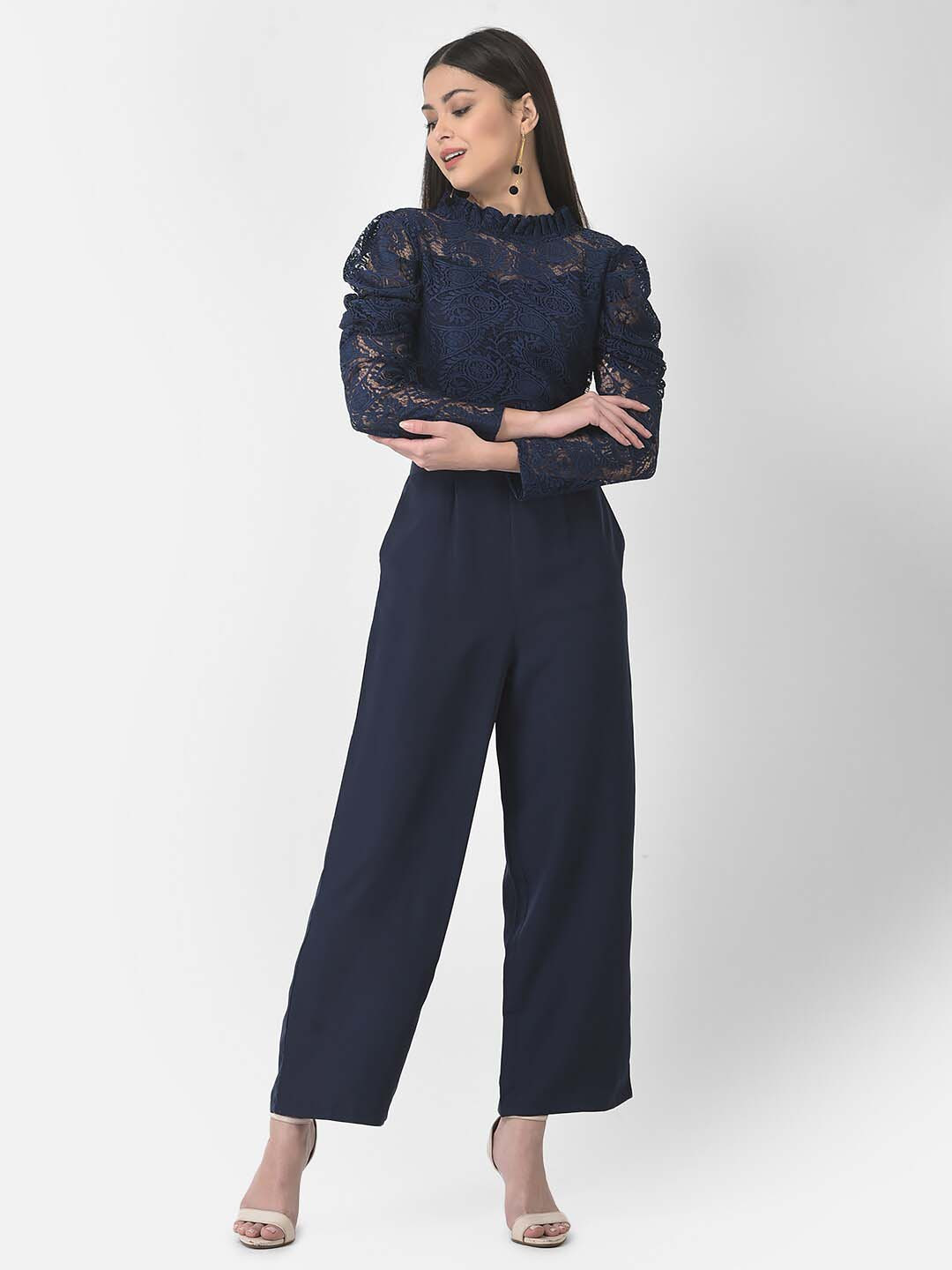 Eavan Self Design Basic Jumpsuit