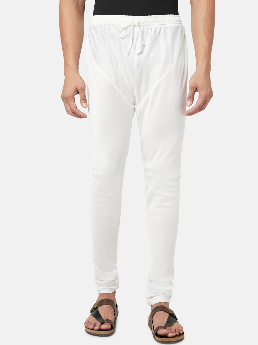 indus route by Pantaloons Men Mid RIse Straight-Fit Churidar