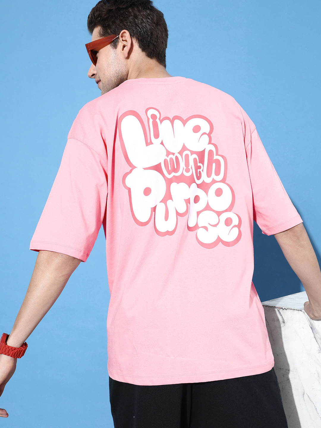 Kook N Keech Flush Pink Nostalgic Back to School Kidult Printed  Cotton Oversized T-shirt