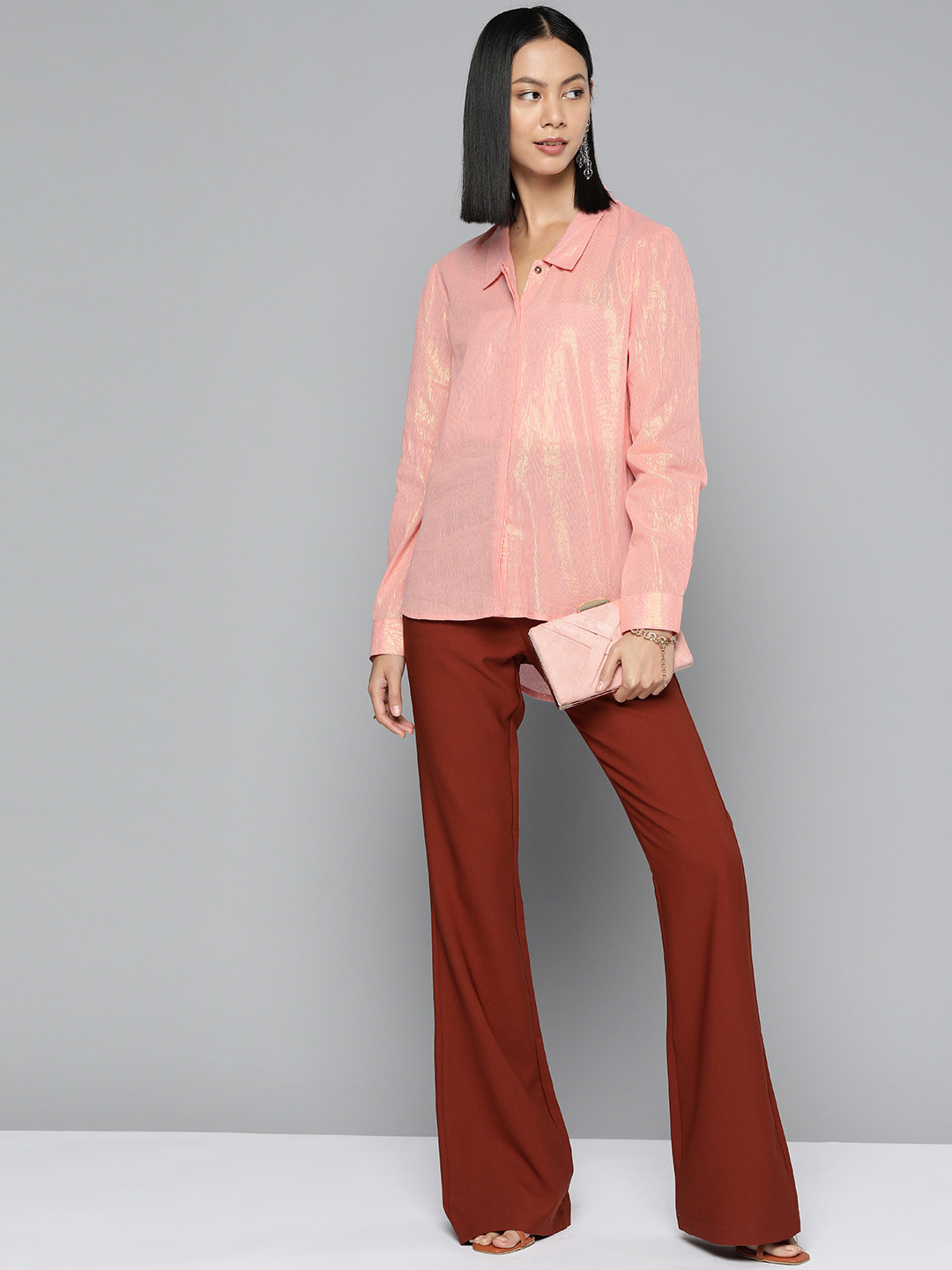 SCOUP Women Smart Cotton Casual Shirt