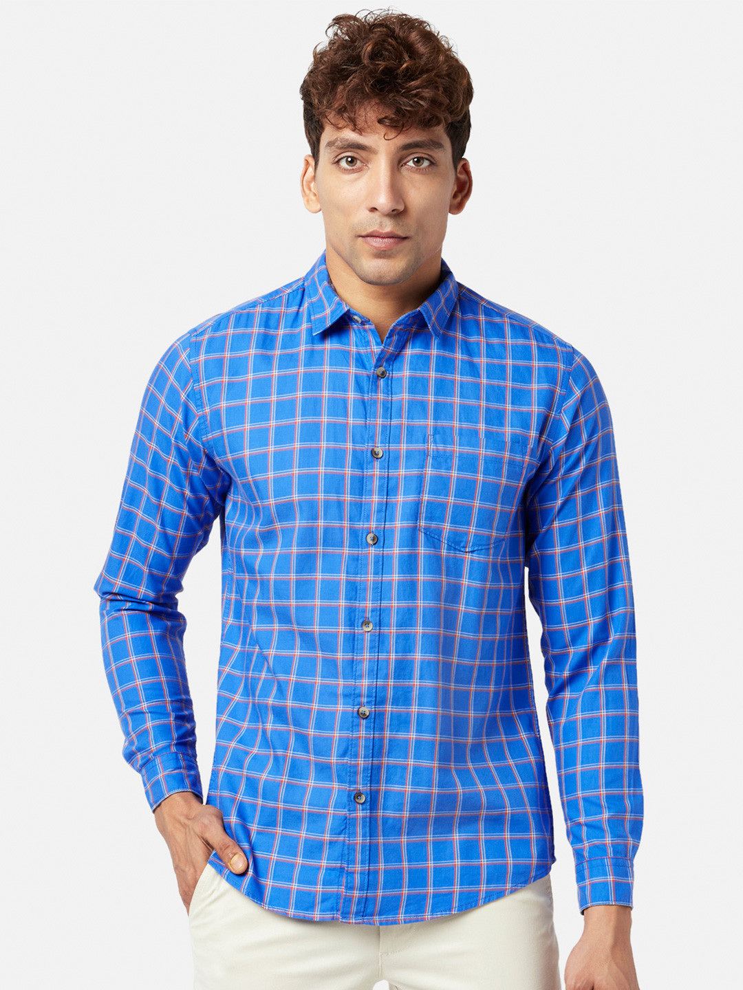 BYFORD by Pantaloons Slim Fit Checked Casual Shirt