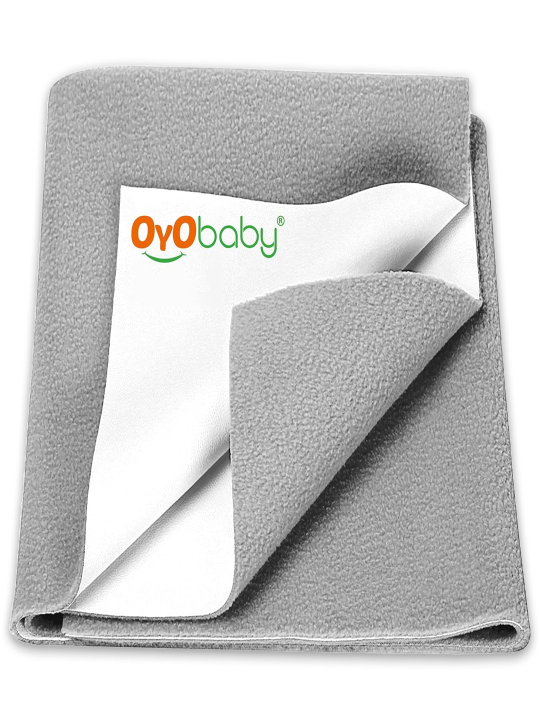 OyO Baby Grey Waterproof & Baby Dry Sheet Polycotton Mattress Protector