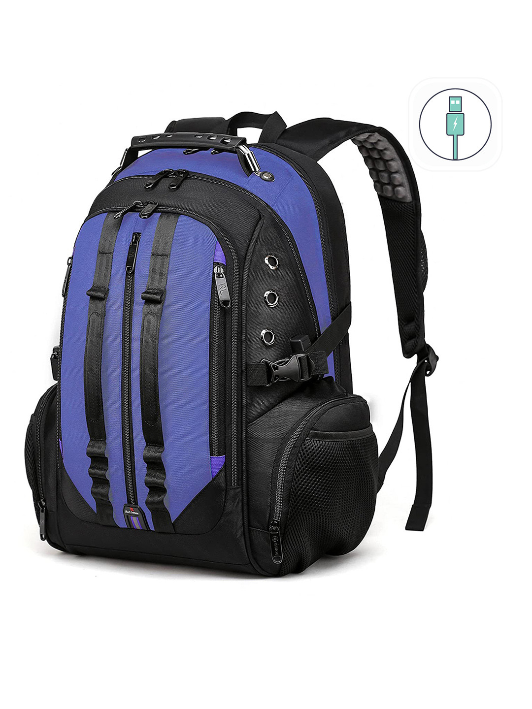 Red Lemon Backpack with USB Charging Port