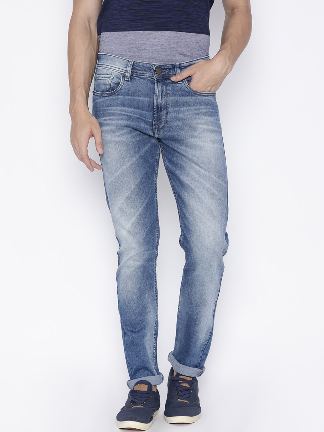 peter england classic tapered jeans