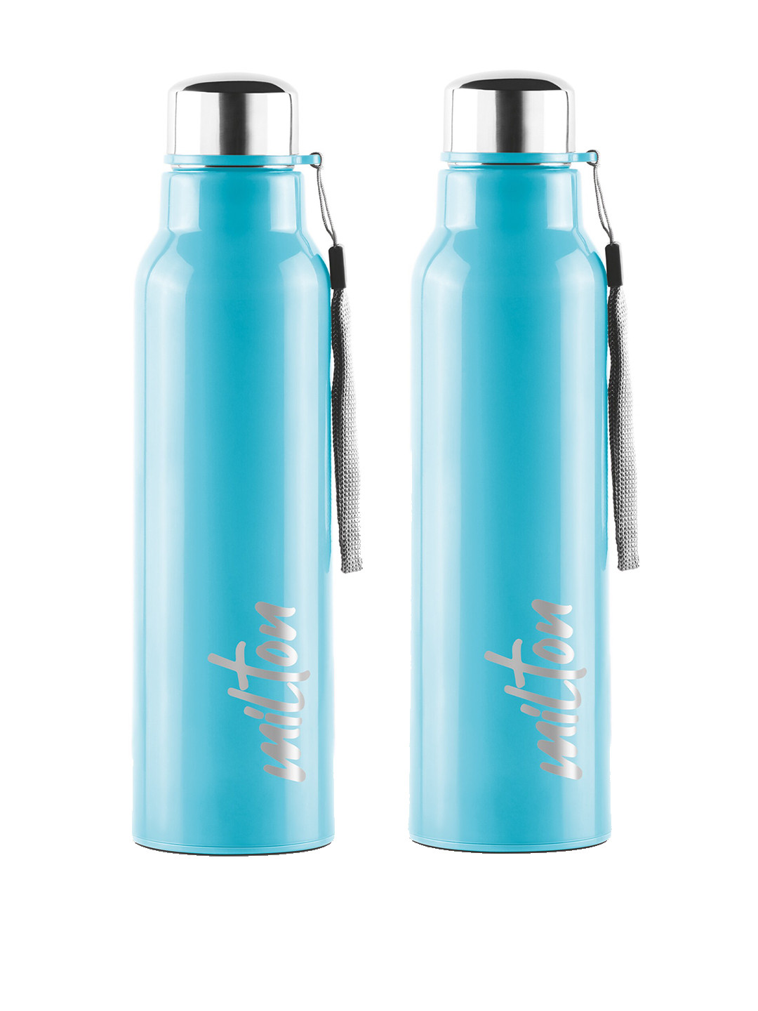Milton Fit 600 Blue Stainless Steel Spill Proof 2 Piece Water Bottle - 630ml
