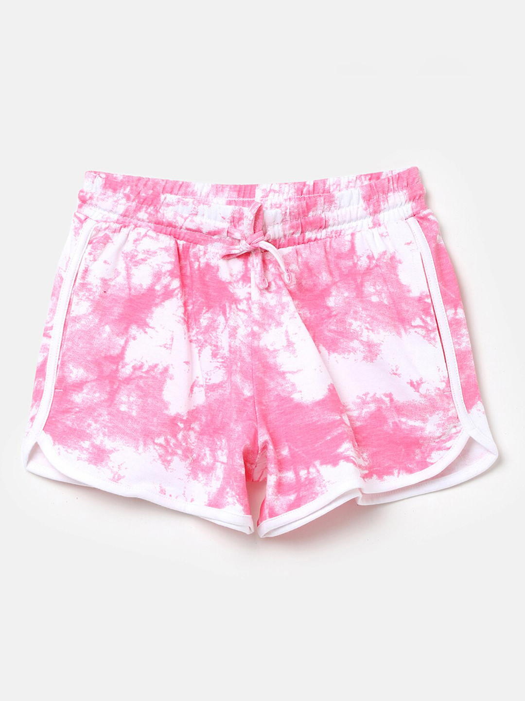 United Colors of Benetton Kids Girls Tie & Dye Printed Regular Shorts