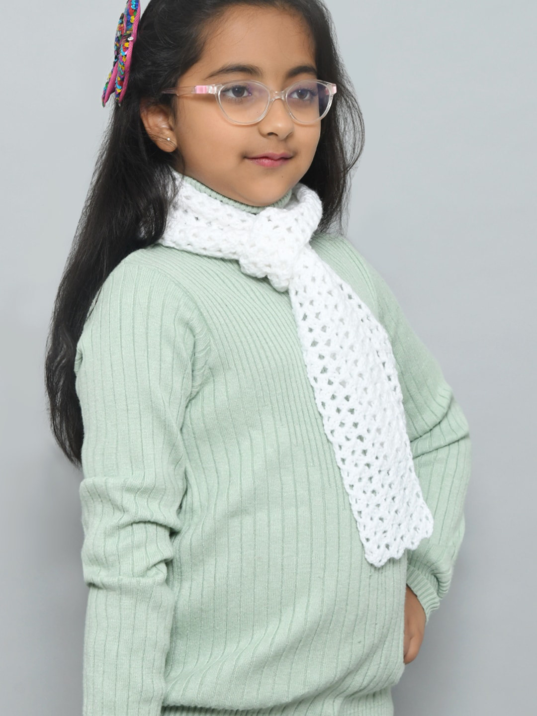 FUNKRAFTS Girls Woolen Winter Muffler