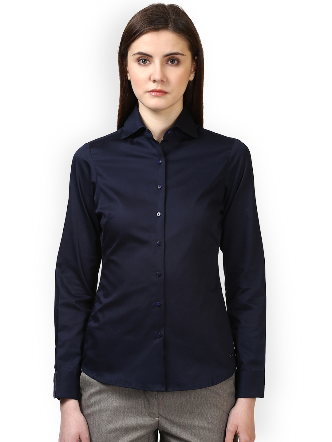 Park avenue women's discount solid formal shirt