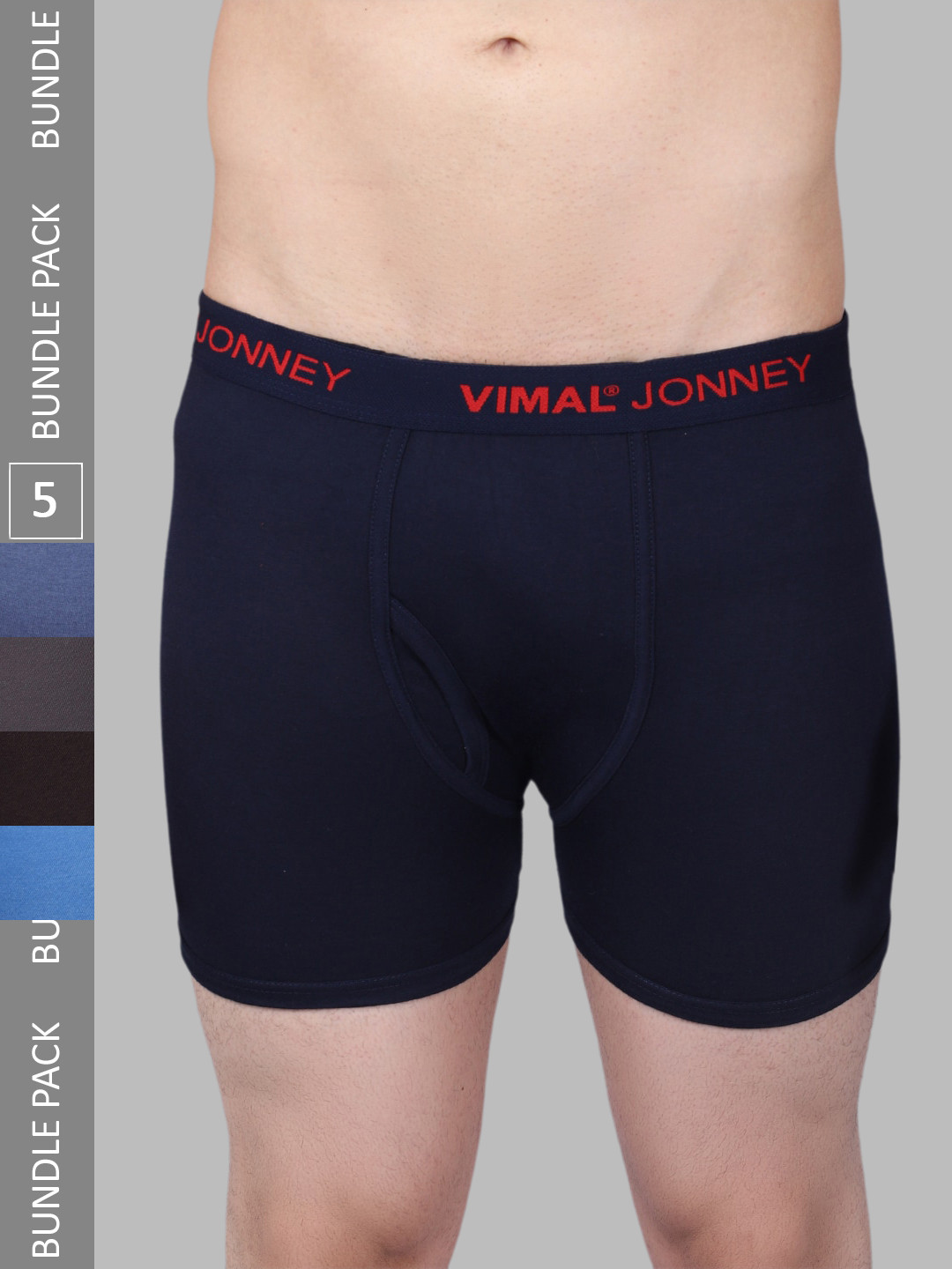 MACK JONNEY Men Pack Of 5 Assorted Cotton Trunk