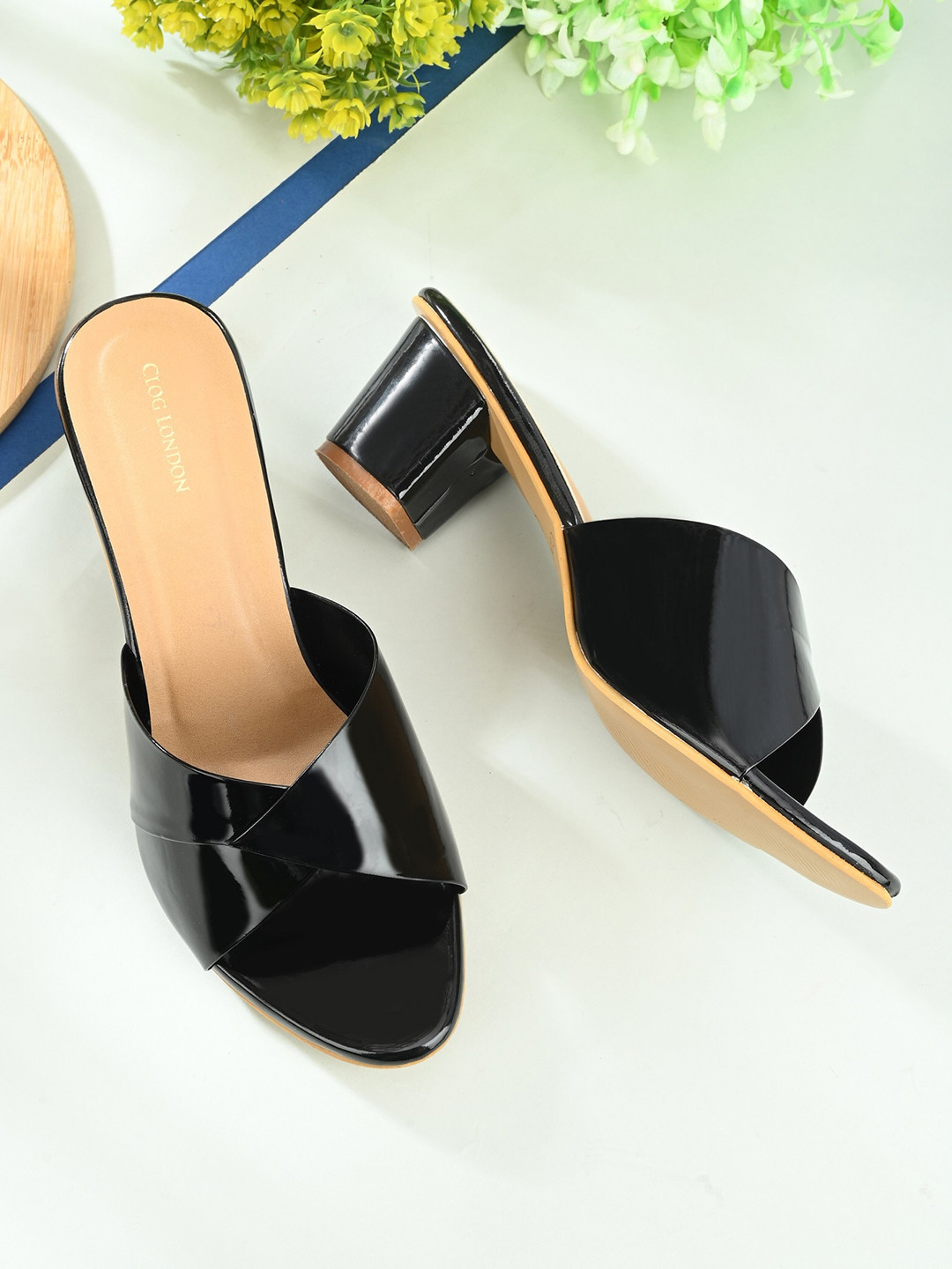 CLOG LONDON Block Sandals Heels