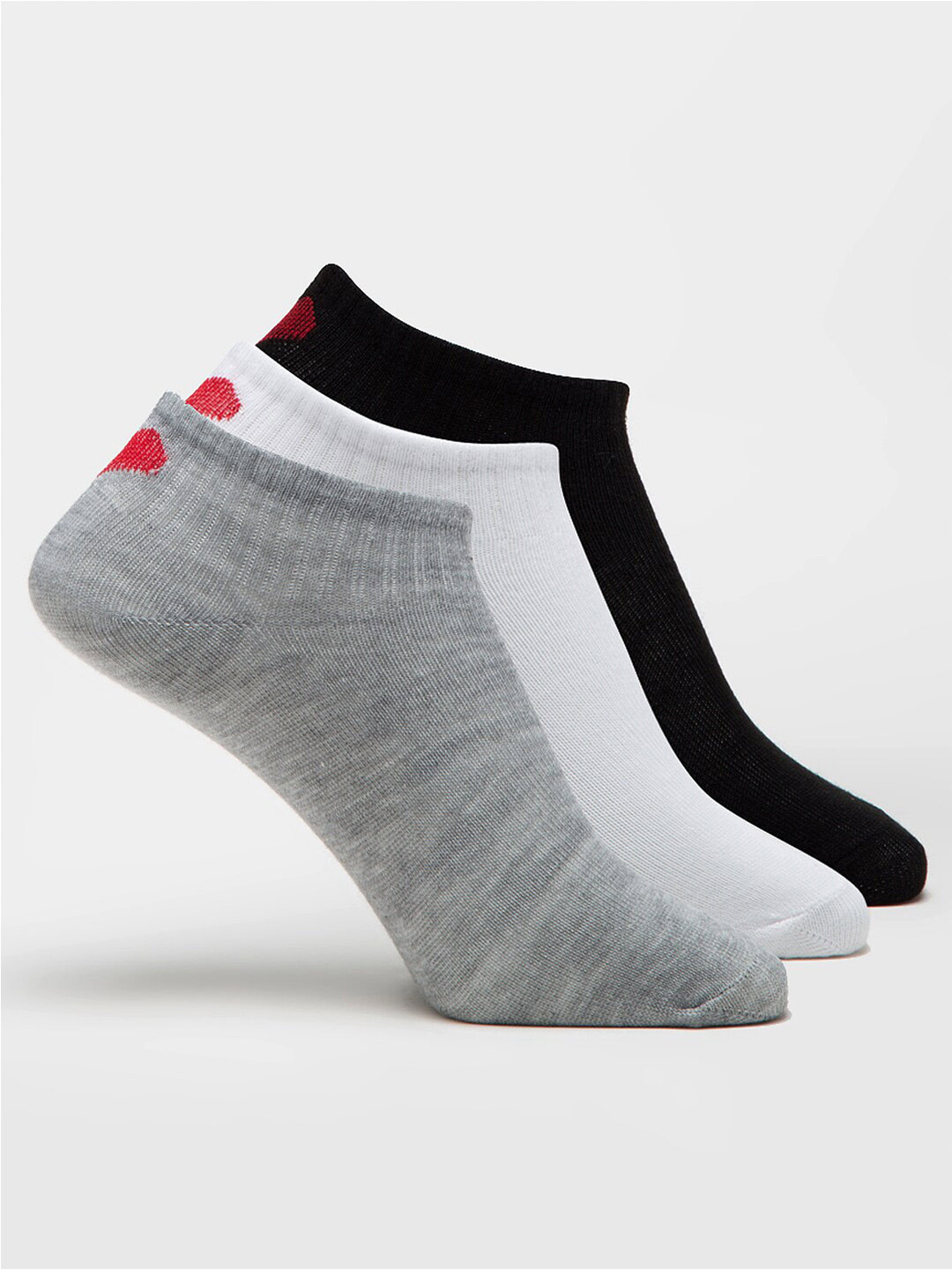 J Style Women Pack Of 3 Assorted Patterned Detail Shoe-Liners Socks