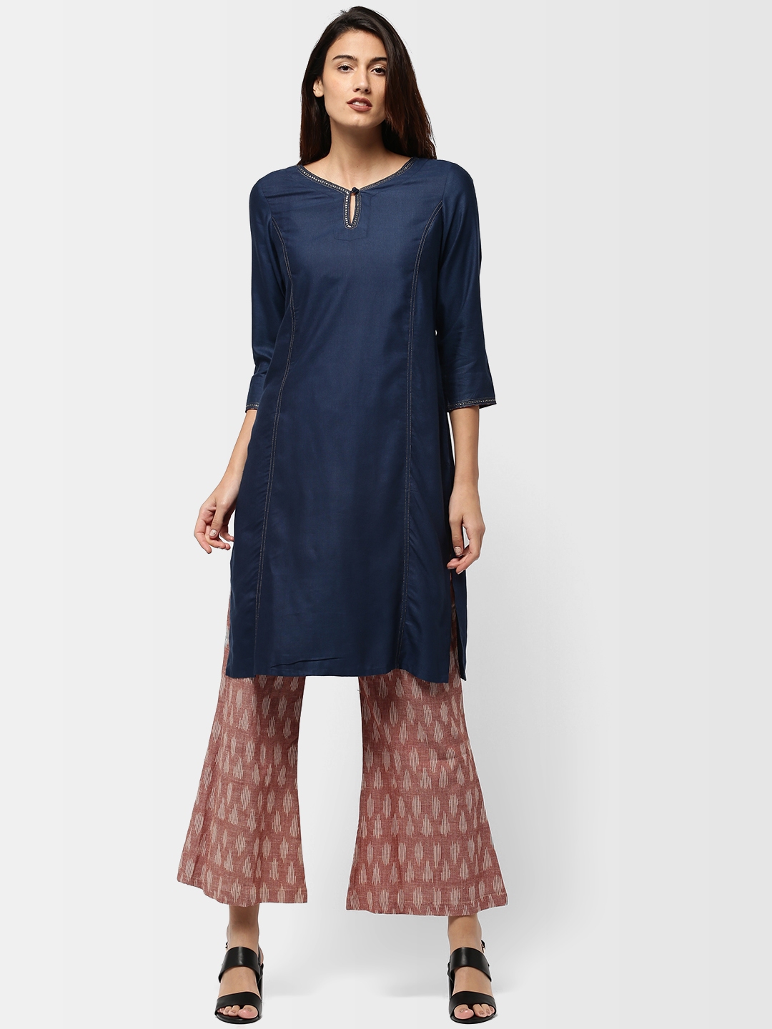 fabindia blue kurta