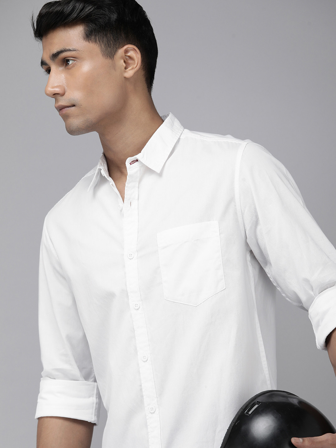 Roadster Men Standard Cotton Casual Shirt