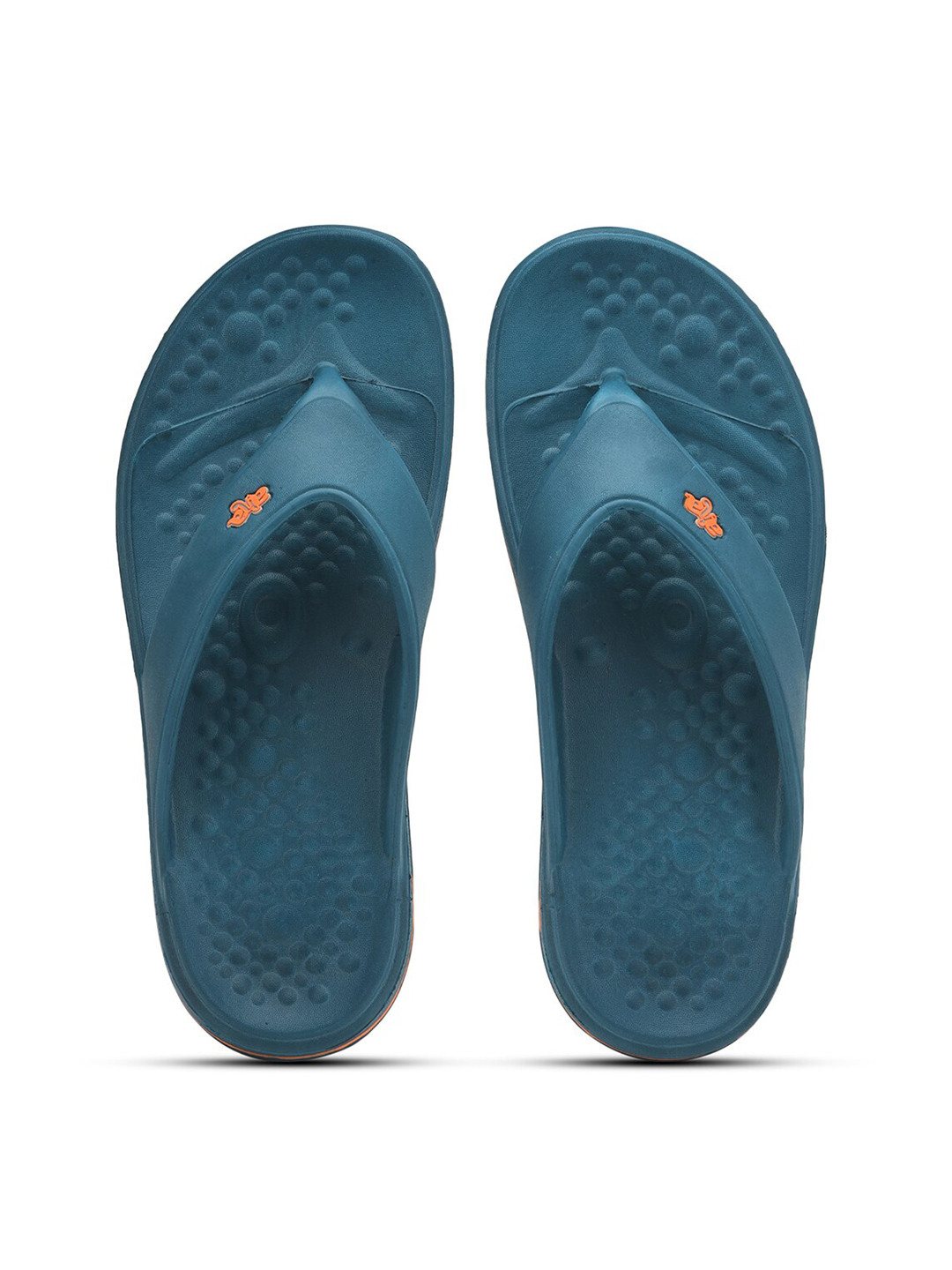 Liberty Men Blue & Orange Thong Flip-Flops