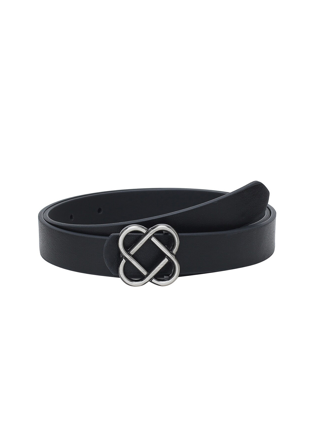 CRUSSET Women Black PU Belt