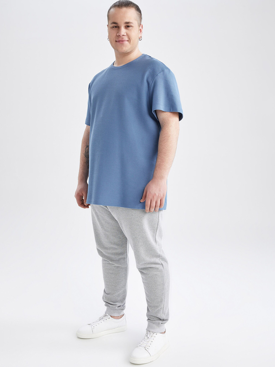 DeFacto Men Plus Size Solid Joggers