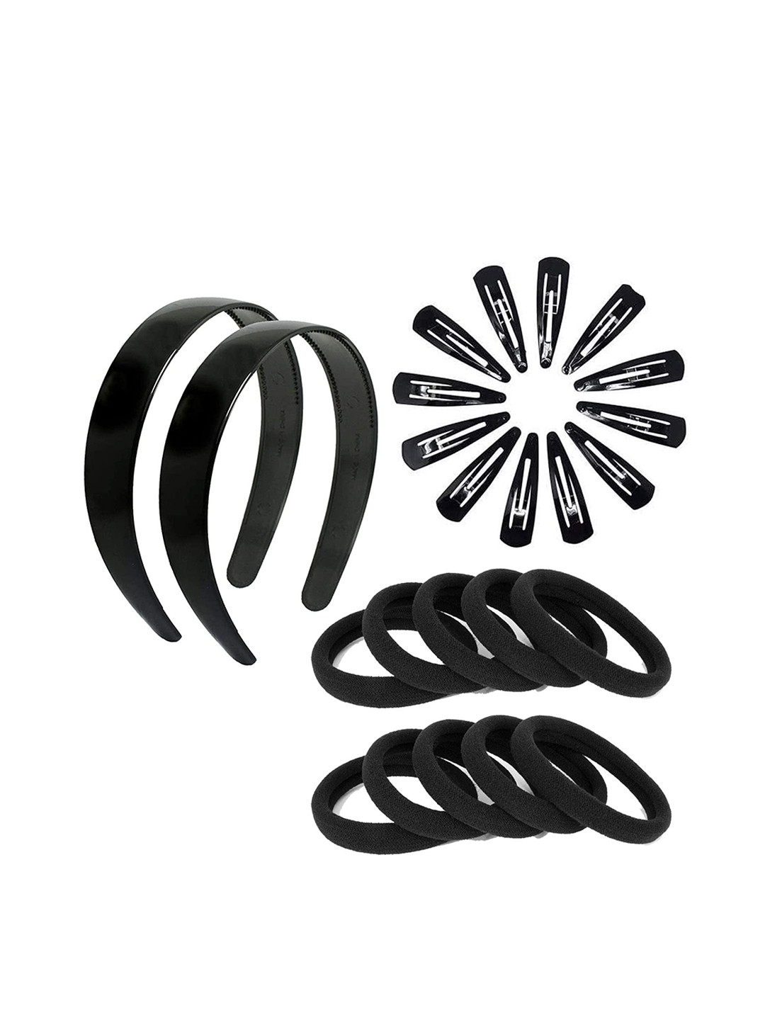 CHANDERKASH Women Pack of 24 Black Hair Accessory