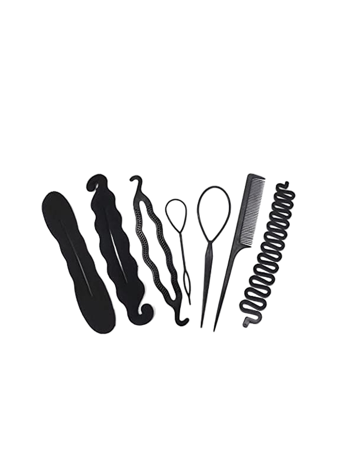CHANDERKASH 7 Nylon & Metal Hair Accessory Set