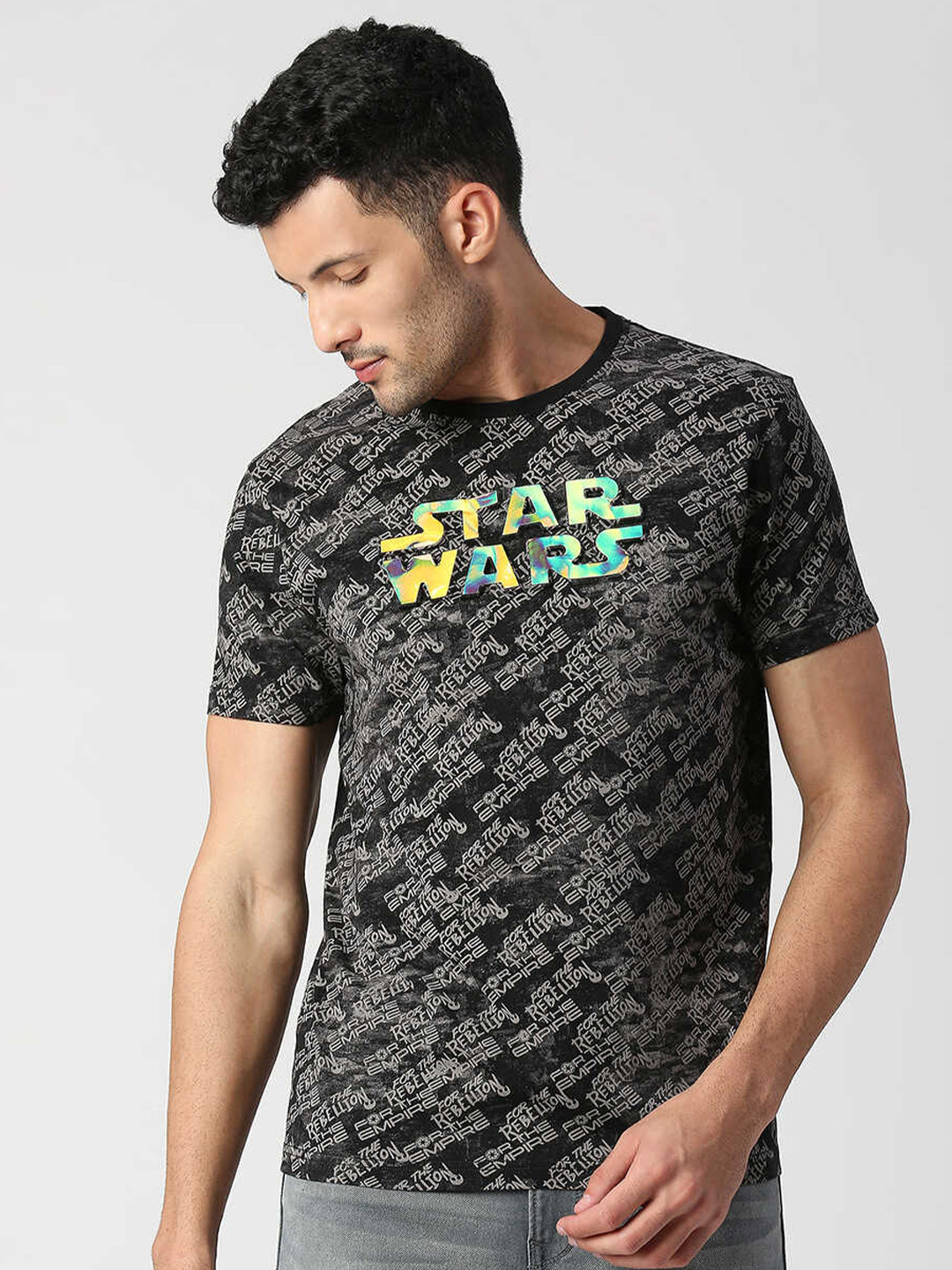 Pepe Jeans Men Star Wars Printed Cotton T-shirt