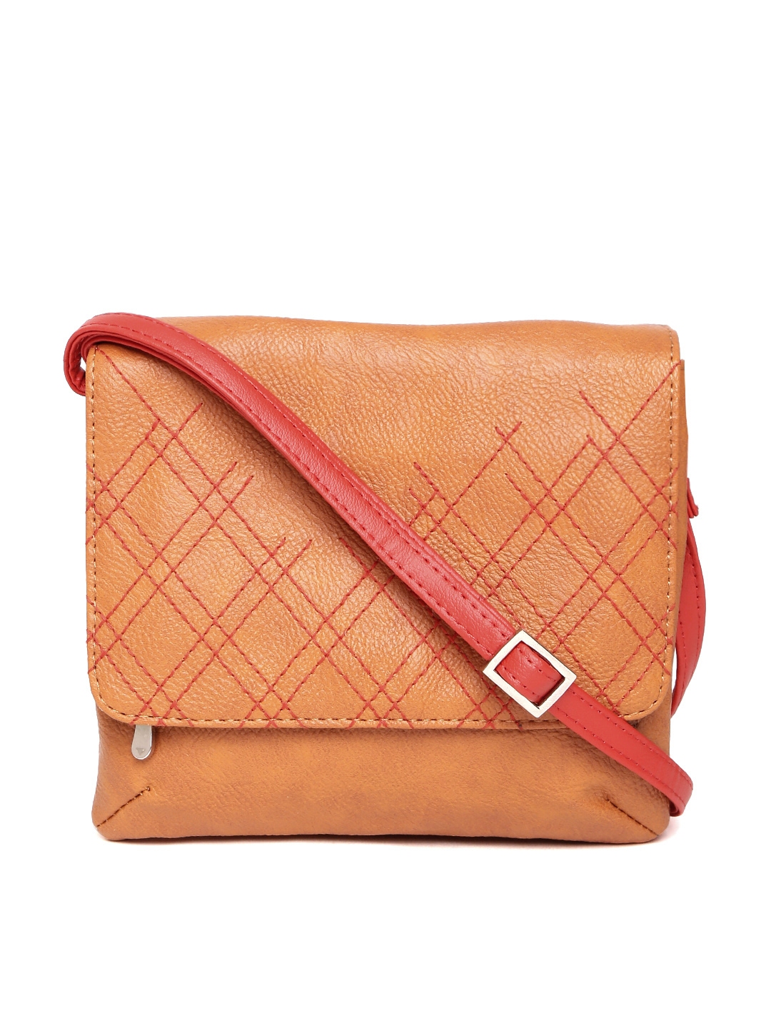 Baggit Tan Brown Solid Sling Bag Handbags For Women 2146614 Image