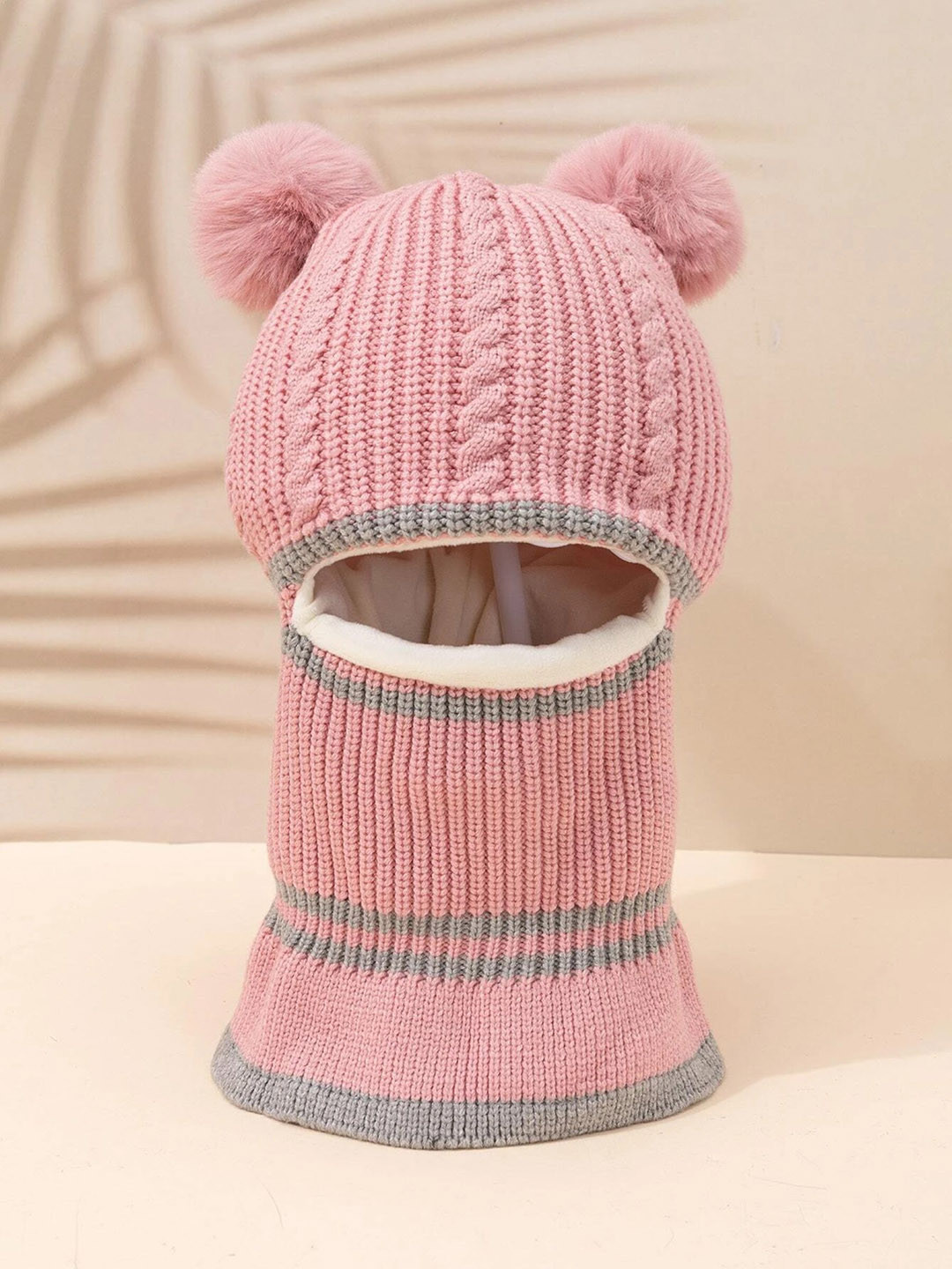 EL REGALO Kids Self Design Wool Balaclava