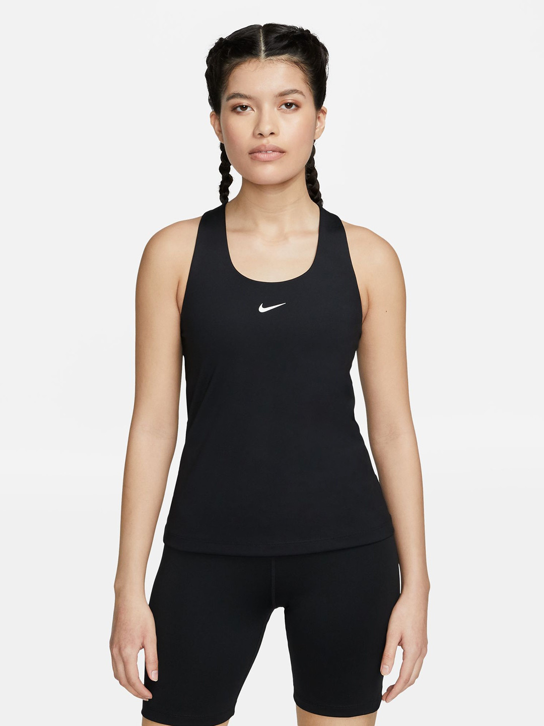 Nike Solid DRI-FIT Round Neck Sleeveless Tank Top