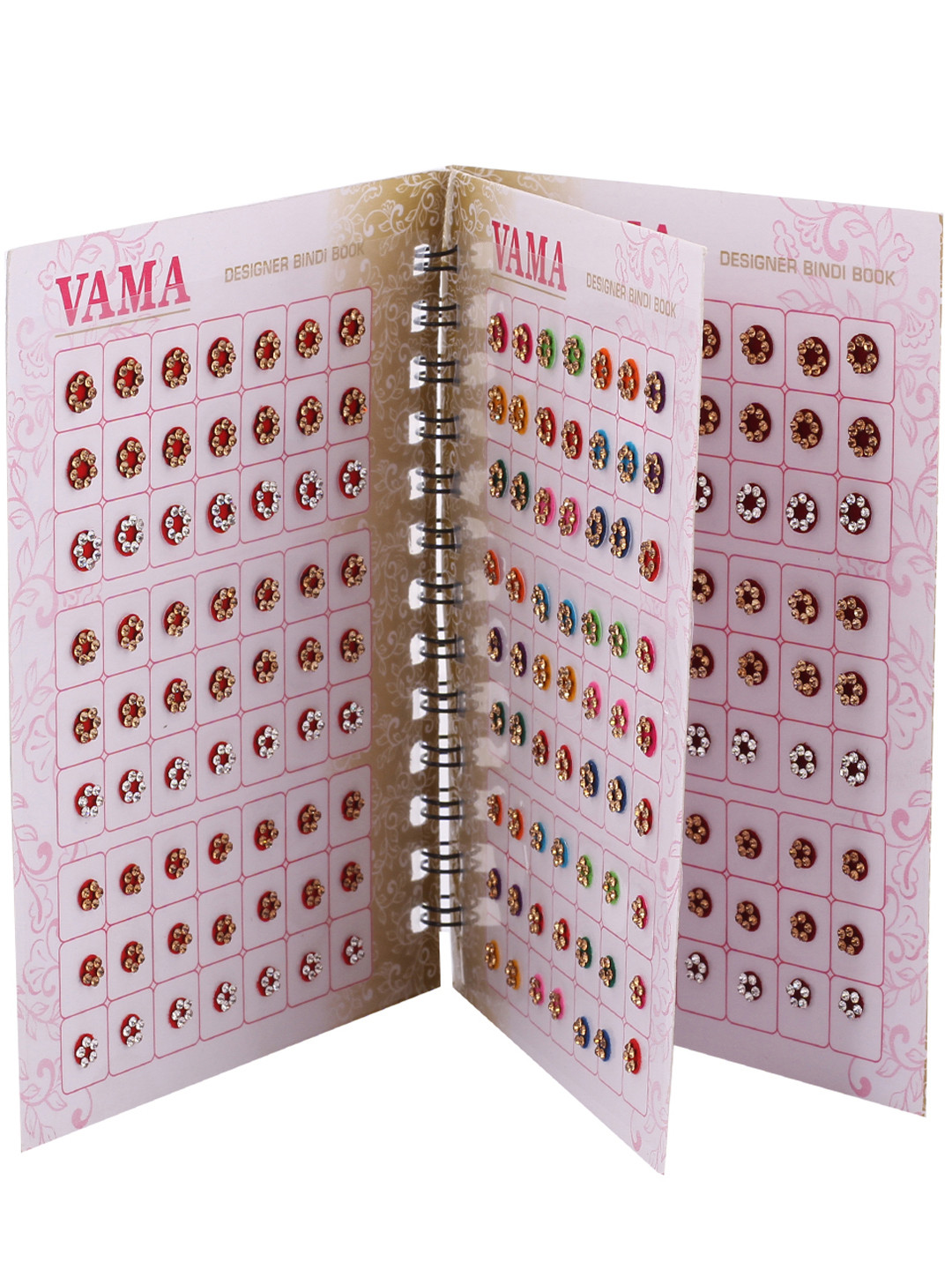 VAMA Women Crystal Multicolour Small Stone Sindoor Sticker Mini Bindi Book