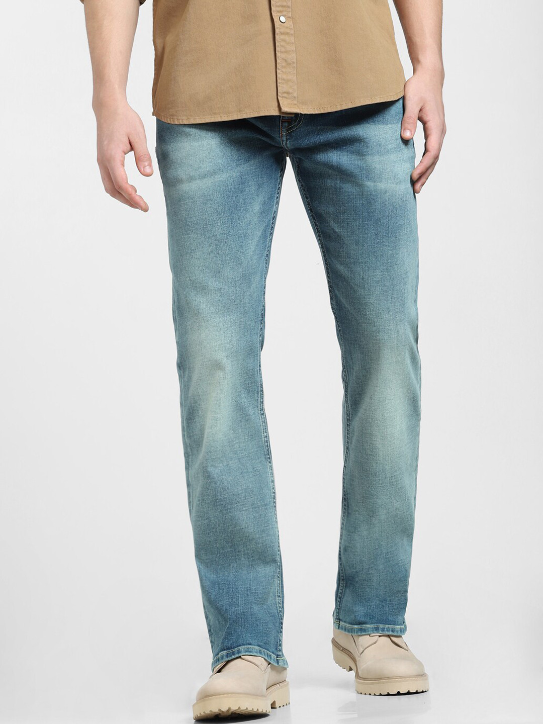 Jack & Jones Men Heavy Fade Cotton Jeans