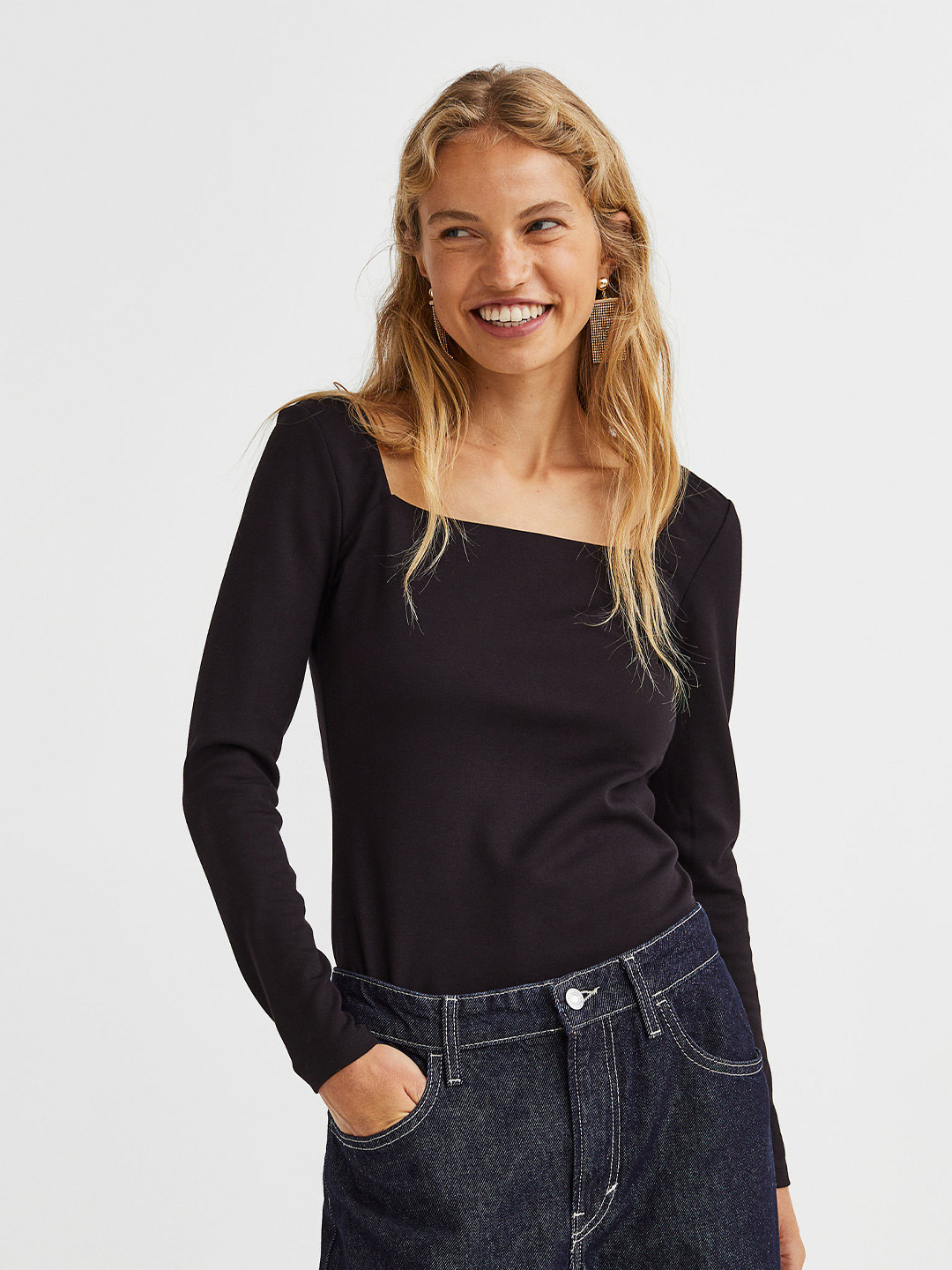 H&M Square-Neck Top