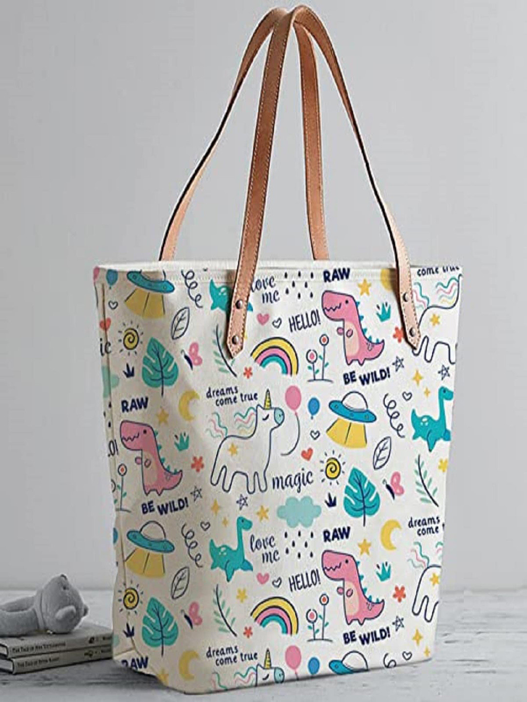Lychee bags Printed Oversized Shopper Tote Bag