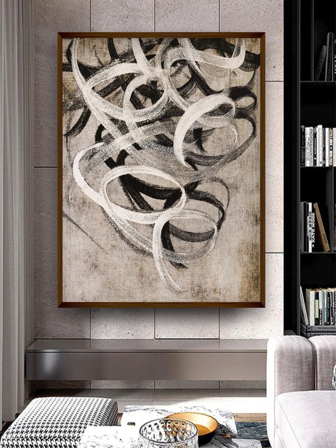 The Art House Abstract Painting Canvas Wall Rectangle Paintings Wall Art -30 x 40 In
