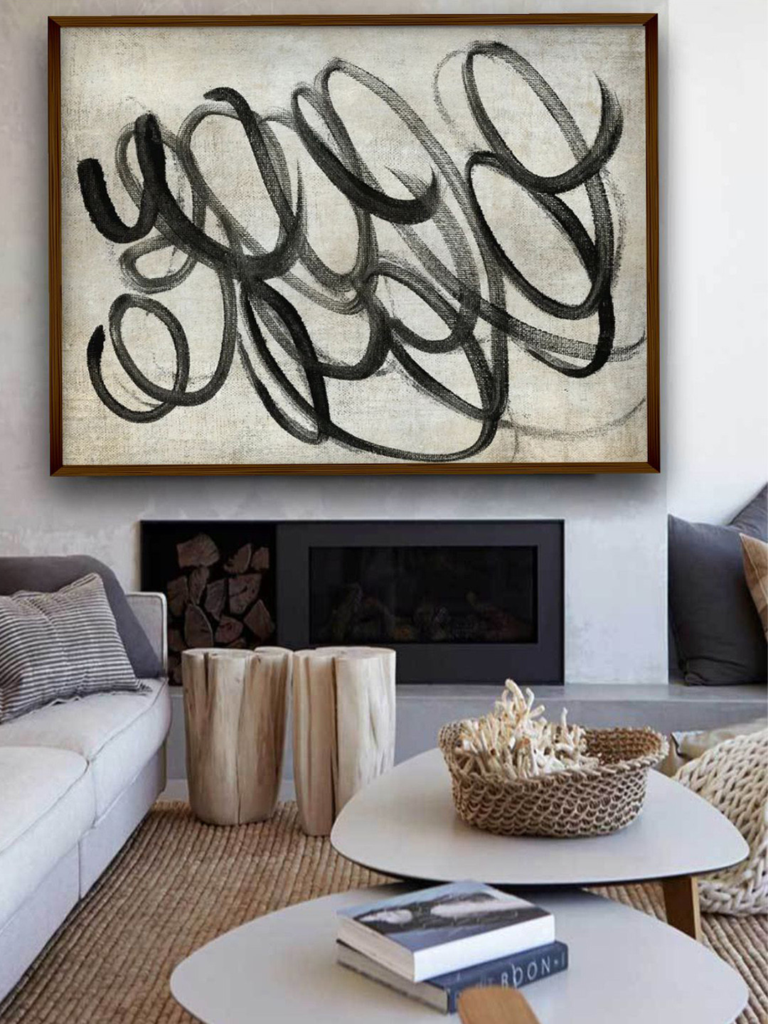 The Art House Abstract Printed Canvas Wall Painting