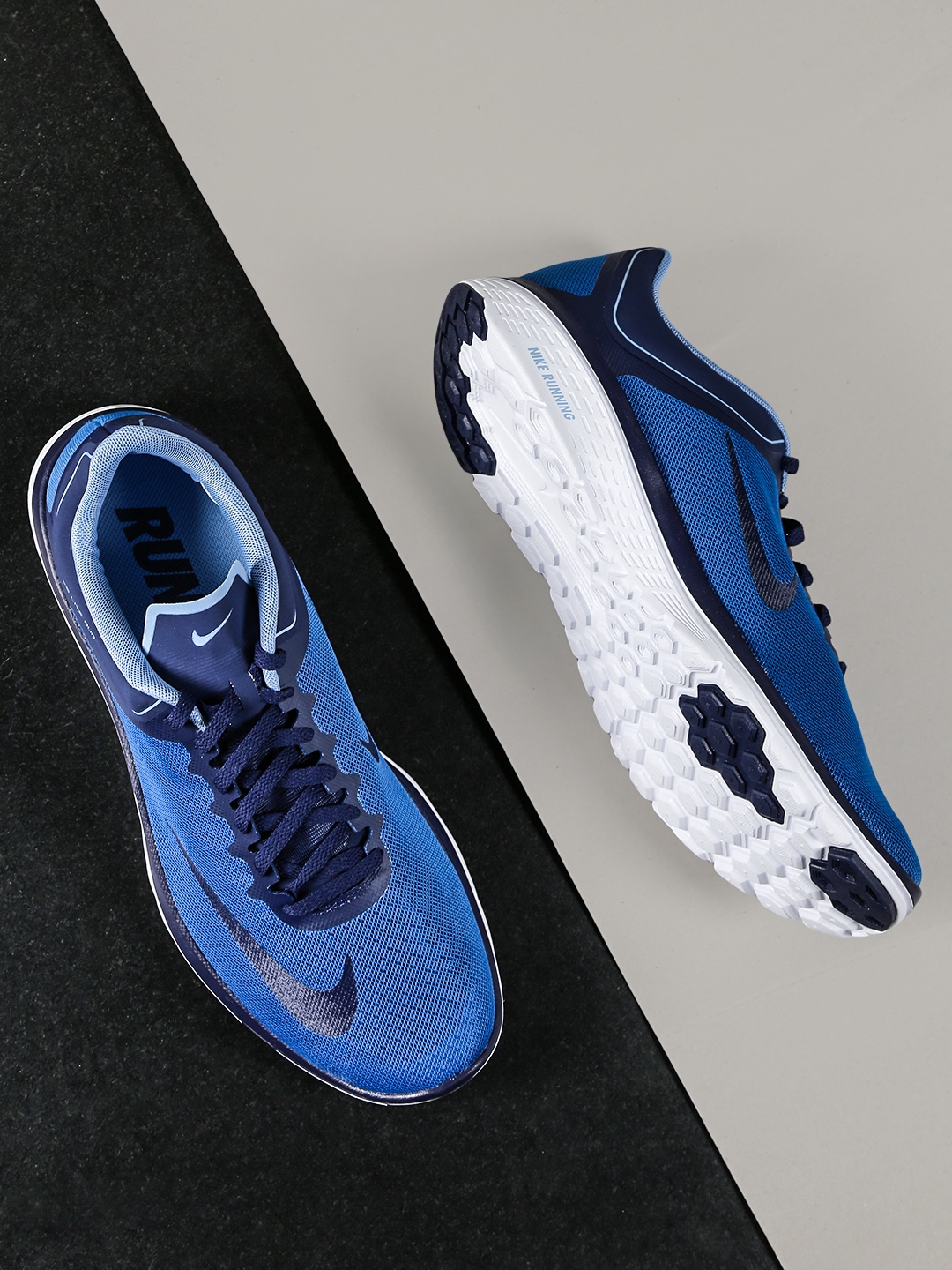 Bigote Chicle Escritor Buy Nike Men Blue FS LITE RUN 4 Running Shoes - Sports Shoes for Men  2147460 | Myntra