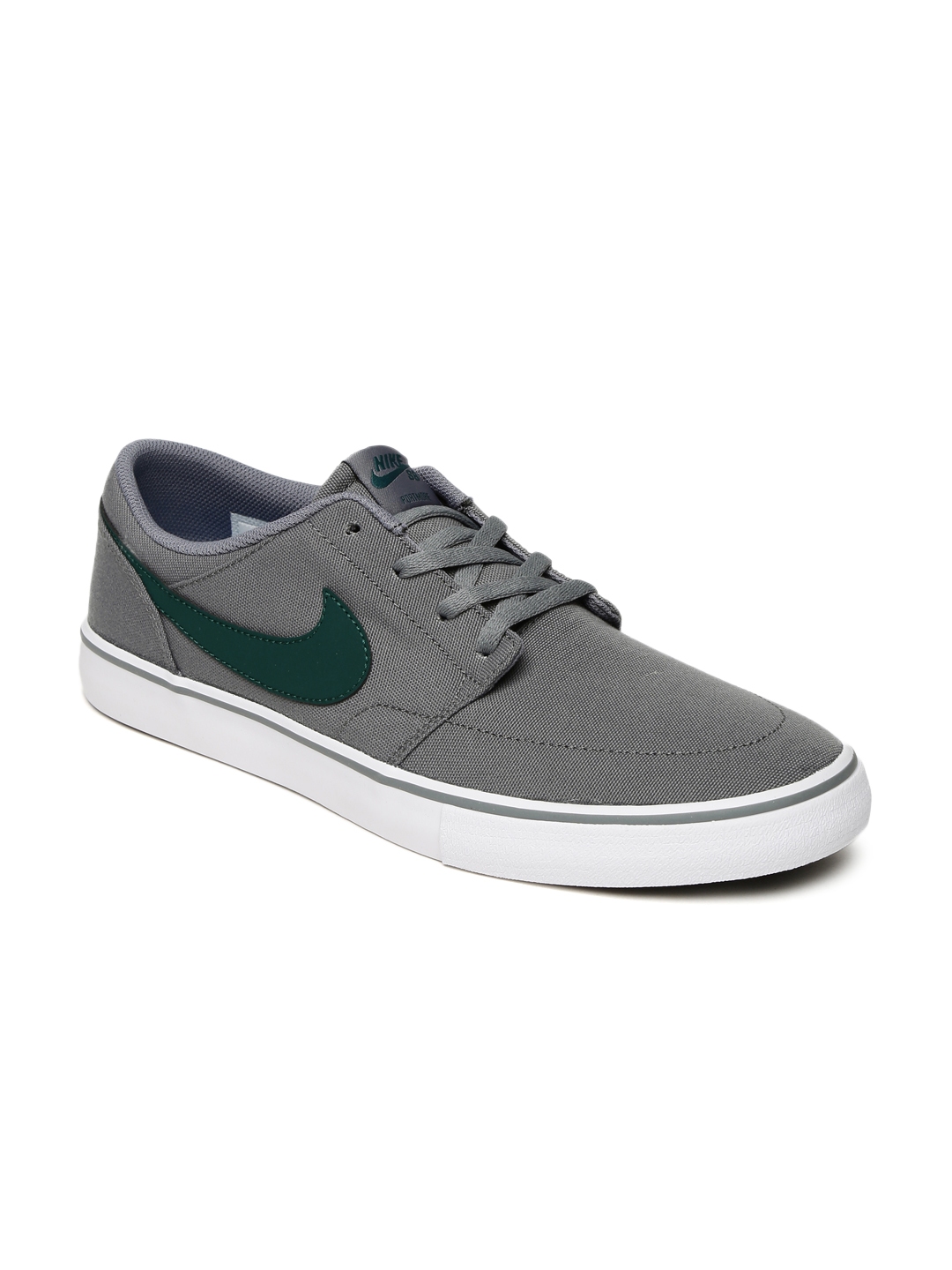 Nike Men Grey PORTMORE II SOLAR Skate Shoes