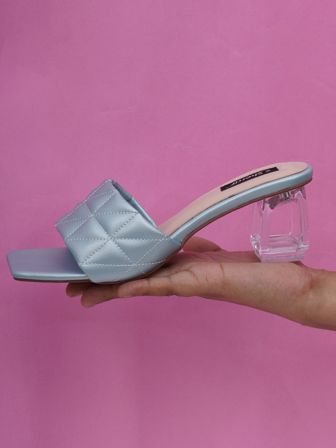 Sherrif Shoes Party Block Sandals with Buckles