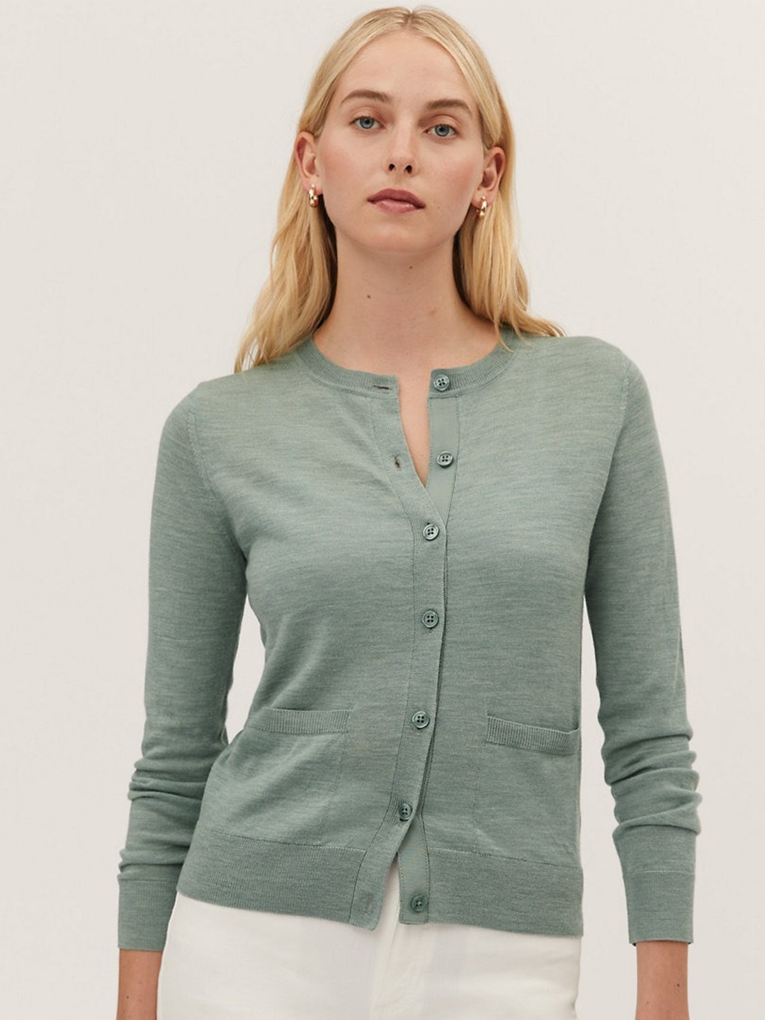 Marks & Spencer Women Wool Cardigan