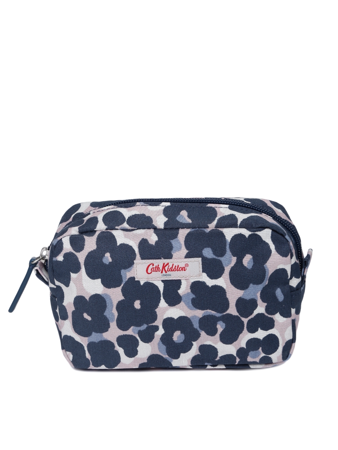 Cath Kidston Women Blue Printed Small Travel Pouch