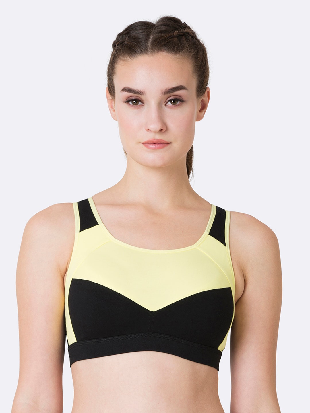 Women Anti Bacterial Racerback Proactive Sports Bra - Wireless And Lightly  Padded