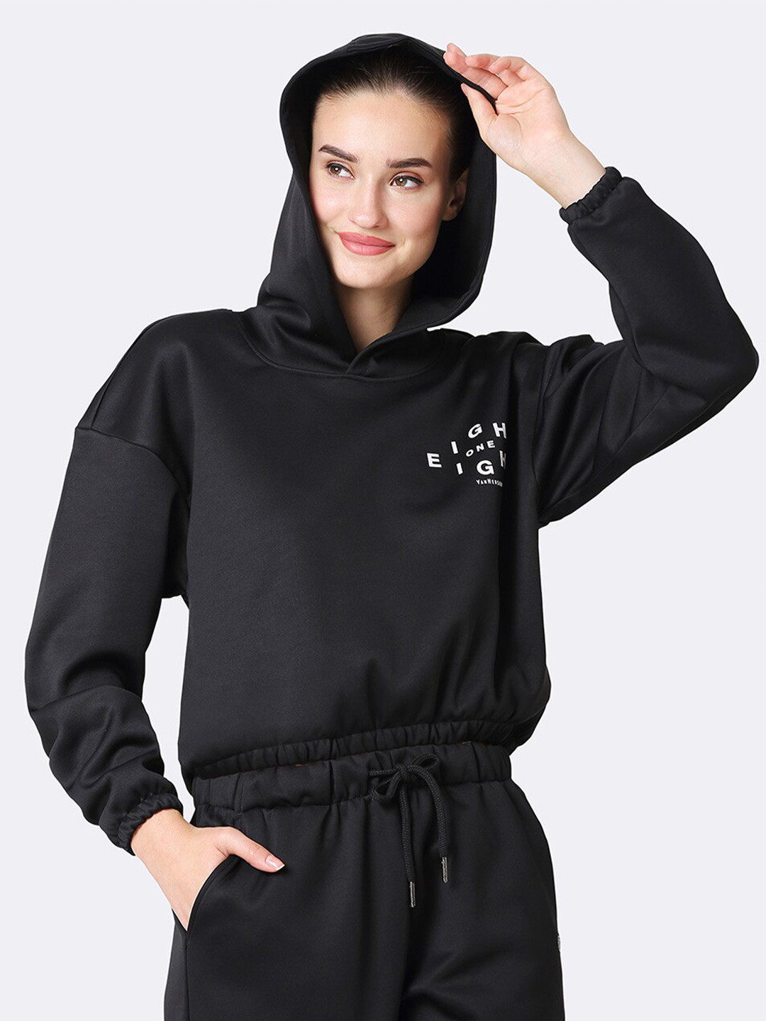 Van Heusen Athleisure Long Sleeve Dropped Shoulder Hooded Sweatshirt