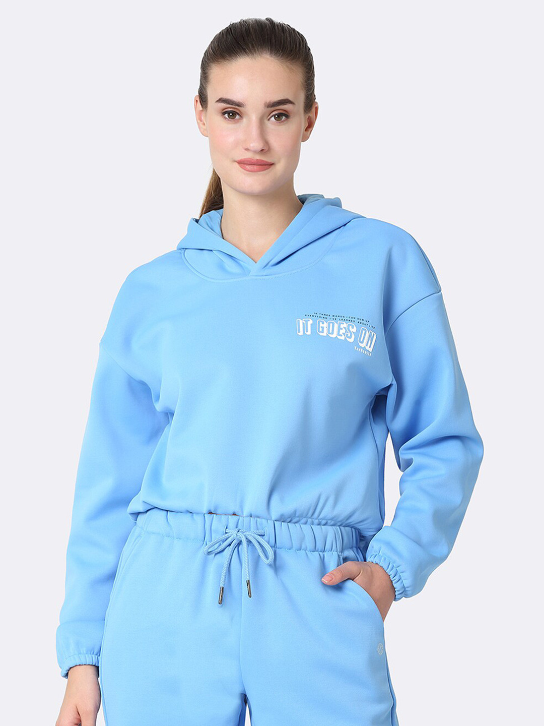 Van Heusen Athleisure Long Sleeve Dropped Shoulder Hooded Sweatshirt